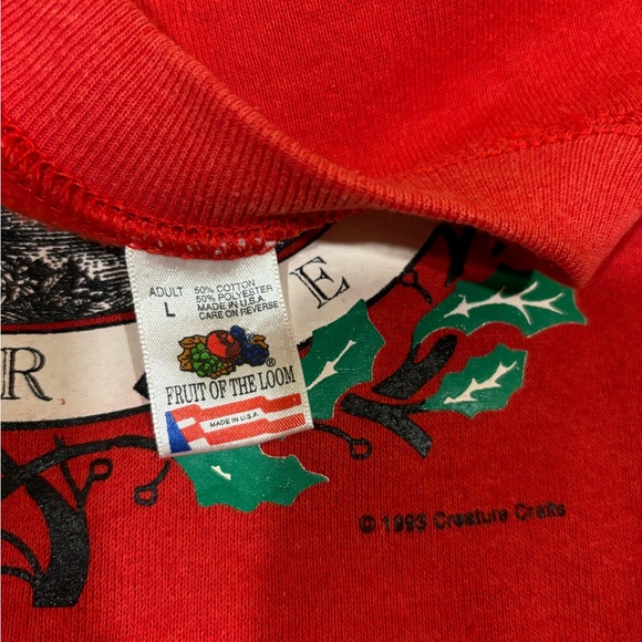 Vintage 1993 Border Terrier Crewneck Sweatshirt - Picture 3 of 3